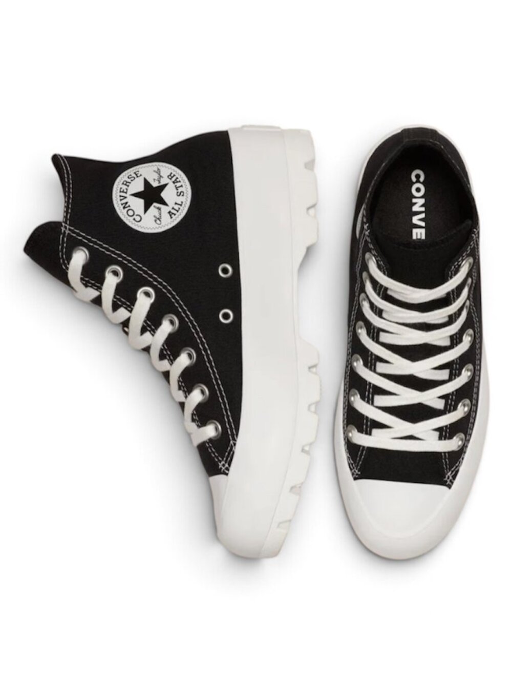 Converse Lugged High Tops - Black Size 7 NWT